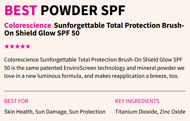 best powder sunscreen