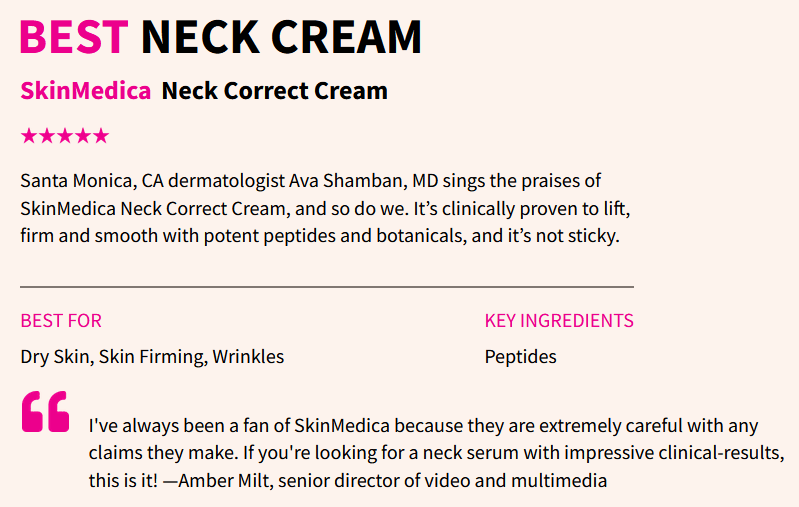 best neck cream